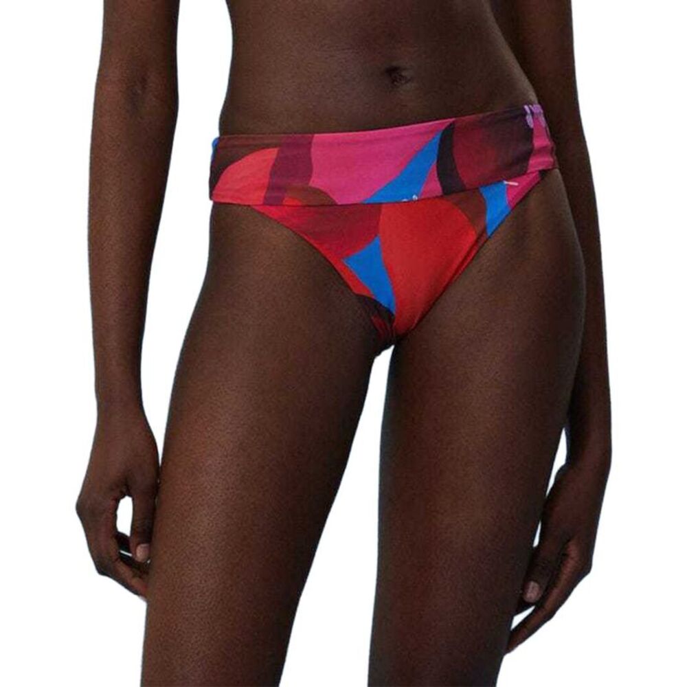 Farm Rio Womens Watercolor Floral Full Cut Bikini Bottom